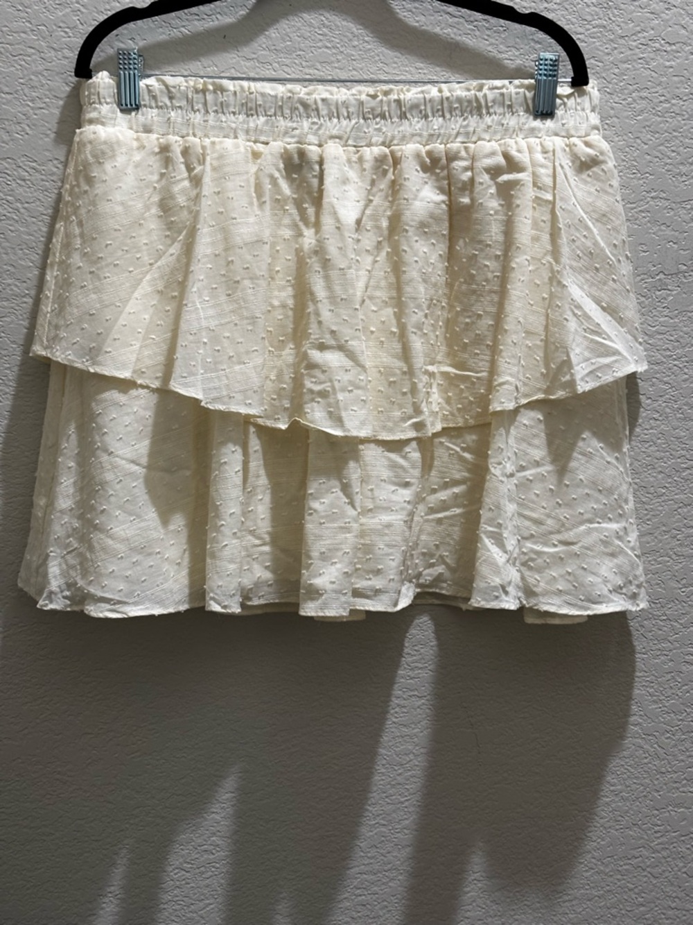 1. State Cream Tiered Swiss Dot Skater Mini